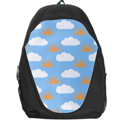 Sun And Clouds  Backpack Bag from ArtsNow.com Front