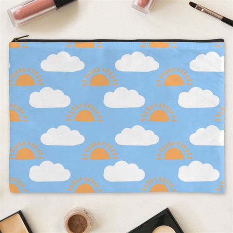 Sun And Clouds  Cosmetic Bag (XXXL) from ArtsNow.com Front