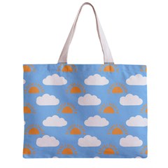 Sun And Clouds  Zipper Mini Tote Bag from ArtsNow.com Front