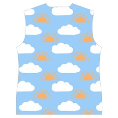 Sun And Clouds  Women s Button Up Vest from ArtsNow.com Back