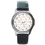 Rainbow Pattern   Round Metal Watch