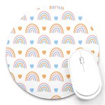 Rainbow Pattern   Round Mousepad