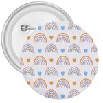 Rainbow Pattern   3  Button