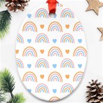 Rainbow Pattern   Ornament (Oval)