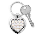 Rainbow Pattern   Key Chain (Heart)