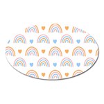 Rainbow Pattern   Magnet (Oval)