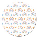 Rainbow Pattern   Magnet 5  (Round)