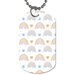 Rainbow Pattern   Dog Tag (One Side)