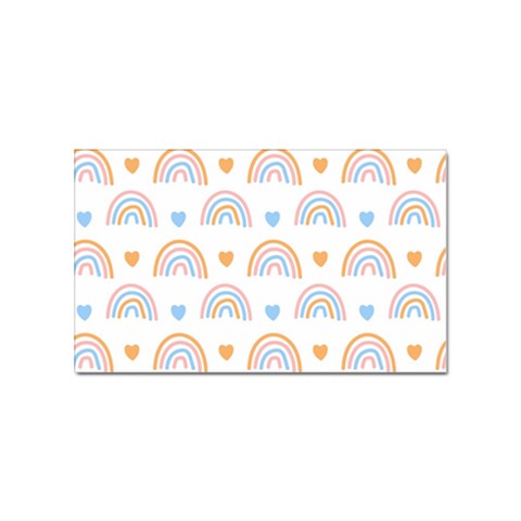 Rainbow Pattern   Sticker Rectangular (10 pack) from ArtsNow.com Front