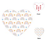 Rainbow Pattern   Playing Cards Single Design (Heart)