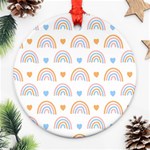 Rainbow Pattern   Round Ornament (Two Sides)