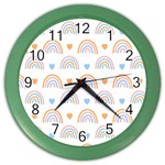 Rainbow Pattern   Color Wall Clock