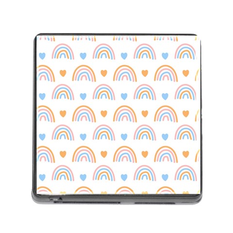 Rainbow Pattern   Memory Card Reader (Square 5 Slot) from ArtsNow.com Front