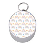 Rainbow Pattern   Silver Compass (Mini)