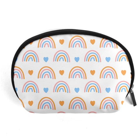 Rainbow Pattern   Accessory Pouch (Large) from ArtsNow.com Front