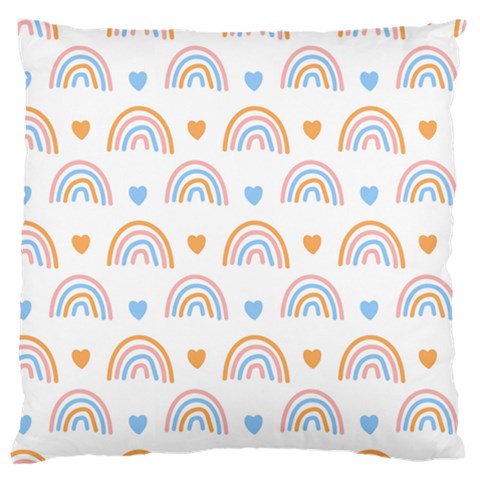 Rainbow Pattern   Large Flano Cushion Case (One Side) from ArtsNow.com Front