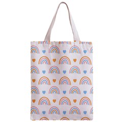 Rainbow Pattern   Zipper Classic Tote Bag from ArtsNow.com Front