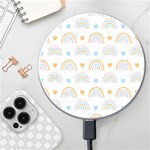 Rainbow Pattern   Wireless Fast Charger(White)