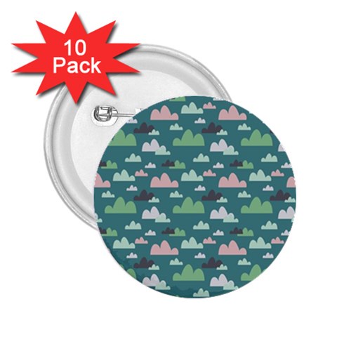 Llama Clouds   2.25  Button (10 pack) from ArtsNow.com Front