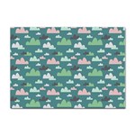 Llama Clouds   Sticker A4 (10 pack)