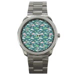 Llama Clouds   Sport Metal Watch