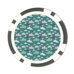 Llama Clouds   Poker Chip Card Guard