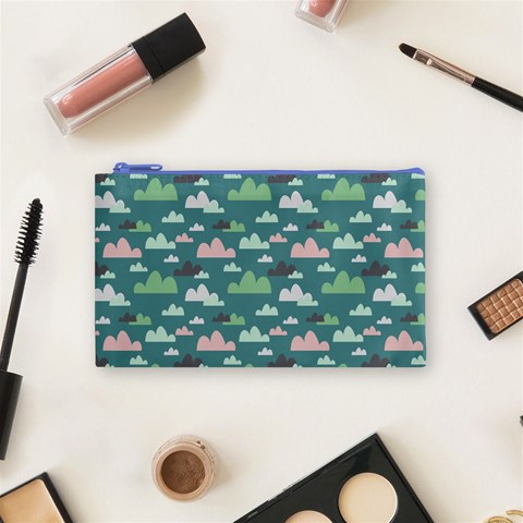 Llama Clouds   Cosmetic Bag (Small) from ArtsNow.com Front