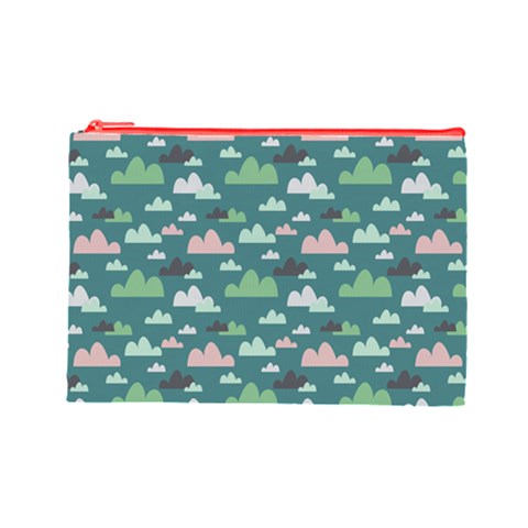 Llama Clouds   Cosmetic Bag (Large) from ArtsNow.com Front