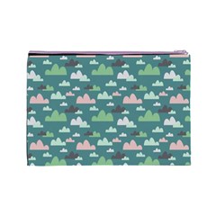 Llama Clouds   Cosmetic Bag (Large) from ArtsNow.com Back