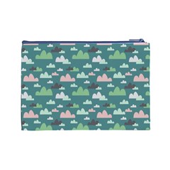 Llama Clouds   Cosmetic Bag (Large) from ArtsNow.com Back