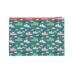 Llama Clouds   Cosmetic Bag (Large) from ArtsNow.com Back