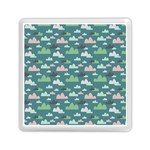 Llama Clouds   Memory Card Reader (Square)