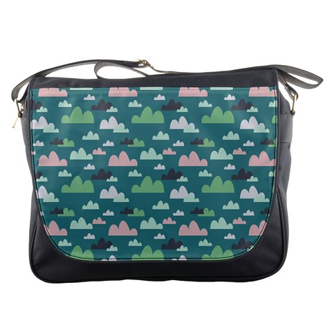 Llama Clouds   Messenger Bag from ArtsNow.com Front