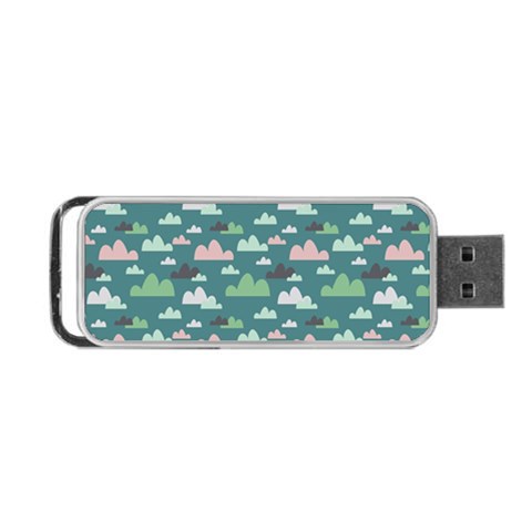 Llama Clouds   Portable USB Flash (Two Sides) from ArtsNow.com Front