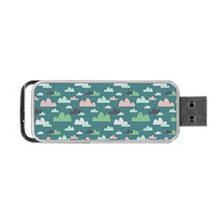 Llama Clouds   Portable USB Flash (Two Sides) from ArtsNow.com Front