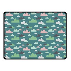 Llama Clouds   Double Sided Fleece Blanket (Small) from ArtsNow.com 45 x34  Blanket Back