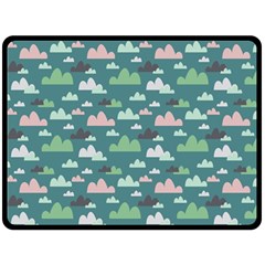 Llama Clouds   Double Sided Fleece Blanket (Large) from ArtsNow.com 80 x60  Blanket Front