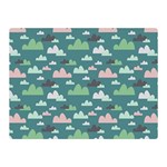 Llama Clouds   Double Sided Flano Blanket (Mini)