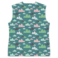 Llama Clouds   Women s Button Up Vest from ArtsNow.com Back