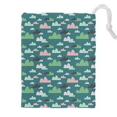 Llama Clouds   Drawstring Pouch (4XL) from ArtsNow.com Front