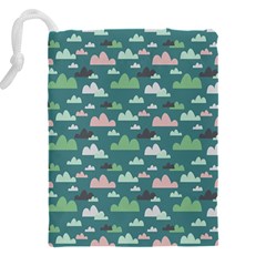 Llama Clouds   Drawstring Pouch (4XL) from ArtsNow.com Back