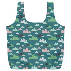 Llama Clouds   Full Print Recycle Bag (XXL) from ArtsNow.com Front