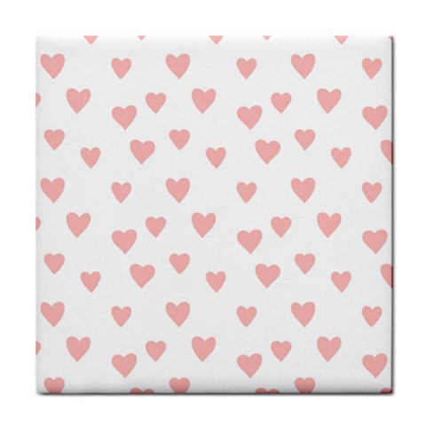 Small Cute Hearts   Tile Coaster from ArtsNow.com Front