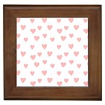 Small Cute Hearts   Framed Tile