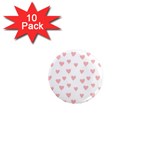 Small Cute Hearts   1  Mini Magnet (10 pack) 