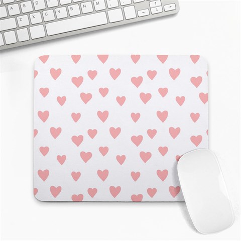 Small Cute Hearts   Large Mousepad from ArtsNow.com Front