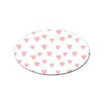 Small Cute Hearts   Sticker (Oval)