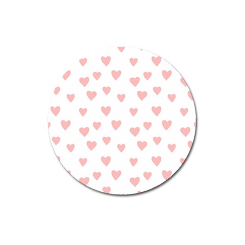 Small Cute Hearts   Magnet 3  (Round) from ArtsNow.com Front