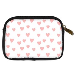 Small Cute Hearts   Digital Camera Leather Case from ArtsNow.com Back