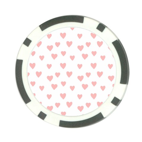 Small Cute Hearts   Poker Chip Card Guard (10 pack) from ArtsNow.com Front